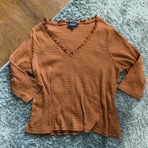 ModCloth Copper 3/4 Sleeve Sweater 2X